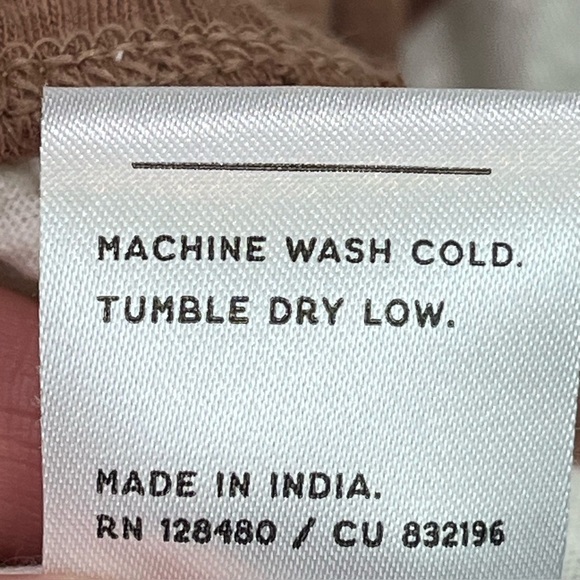 Pact Organic Cotton Striped Brown Ivory Top Sz M Short Sleeve Ecofriendly - Picture 8 of 13